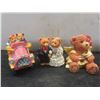 Image 2 : Ceramic Teddy Bear Lot Of 7 Figures