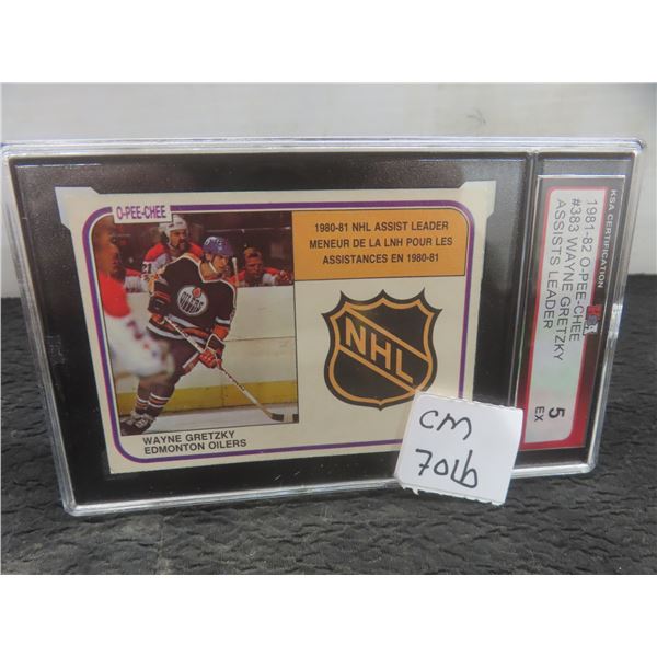 Graded Wayne Gretzky Edmonton Oilers Card