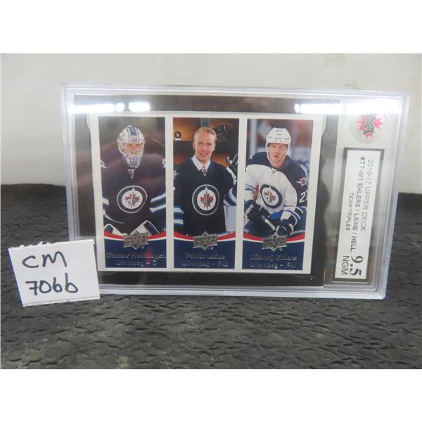 Graded Winnipeg Jets Team Tripples Card
