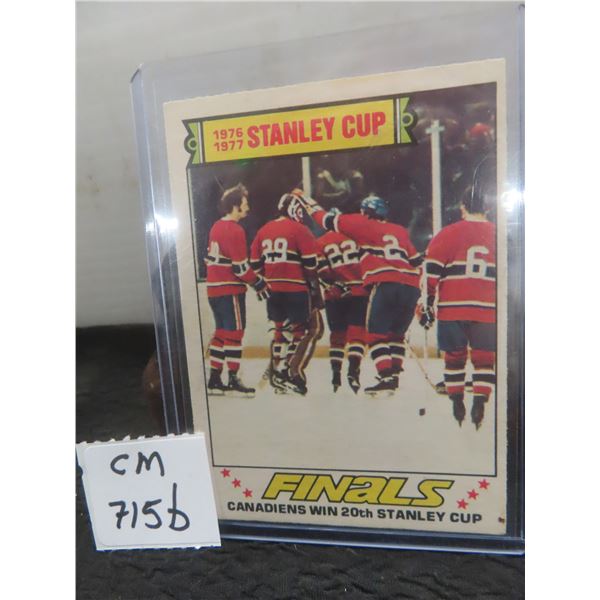 Montreal Canadiens Stanley Cup Champions Card