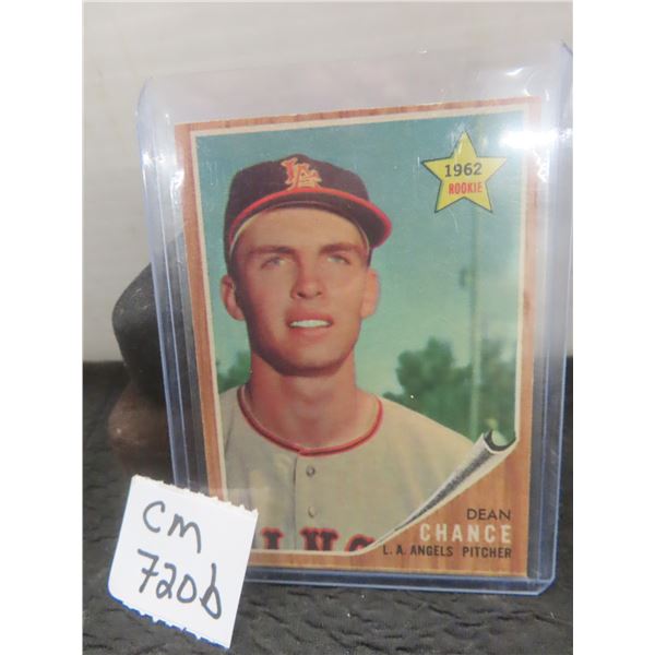 1962 Topps Dean Chance Rookie Card