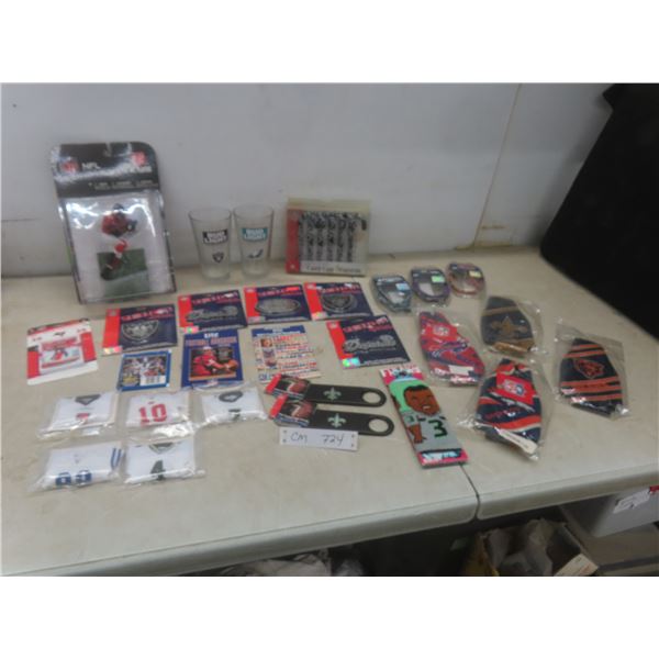 Assorted Football NFL Collectibles