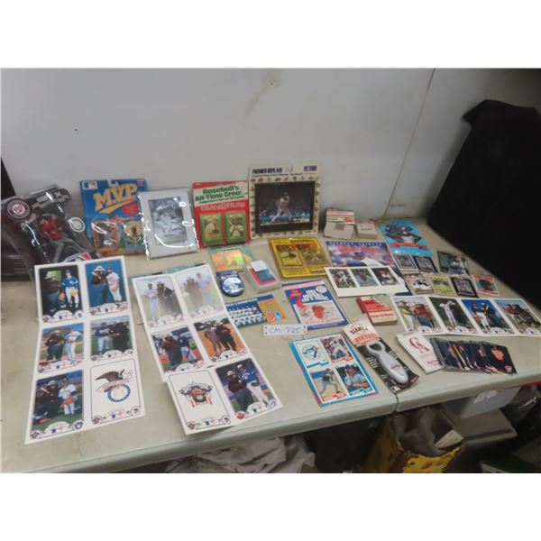 Assorted Baseball NHL Collectibles