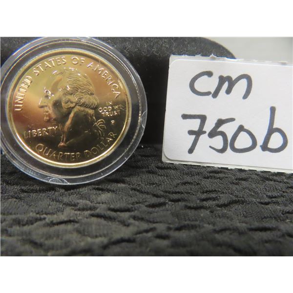 United States Gold Plated Georgia Quarter
