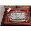 Image 2 : 3 Framed Mirrored Advertisements; Schmidt Beer