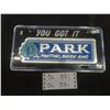 Image 1 : Vintage Park Pontiac You Got It Metal Licence Plate Cover