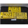 Image 1 : Vintage Manitoba three 1964 Licence Plates