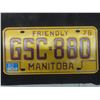 Image 2 : Vintage Manitoba Spirit of 70, 1971 Buffalo Head Licence Plate & 1976 Plate