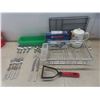 Image 1 : Kitchen Lot; Adjustable Dish Rack, Aluminum Flatware Case, Electric Kettle,