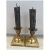 Image 2 : Brass Bird Crane, Model T Auto & 2 Candle Stick Holders