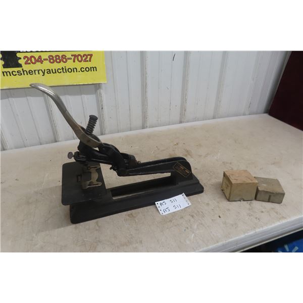 Industrial Stapler with boxes of Staples - works