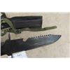 Image 3 : Vintage Survival Knife, Compass with Leather Scabbard & Belt + Garmin GPS