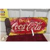 Image 1 : Vintage Drink Coca Cola Metal Sign 29” x 12”
