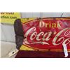 Image 3 : Vintage Drink Coca Cola Metal Sign 29” x 12”