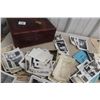 Image 12 : Vintage collection of photos, letters, & post cards in wood