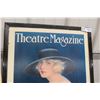 Image 2 : Vintage Theatre Magazine 1918 Framed picture, measures 28” x 20” (Reprint 1974)
