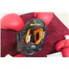 Image 3 : 2 Pairs of Vintage leather boxing gloves & head gear