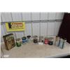 Image 1 : Vintage Oil Cans & Grease Tubes Most Full of Product. Shell, Chrystco Control, only 3 empty