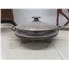Image 8 : Metal Decorative Horse 20” High Silver Plated, Sewing clock, w/lid, Record Cabinet 23x10x7½
