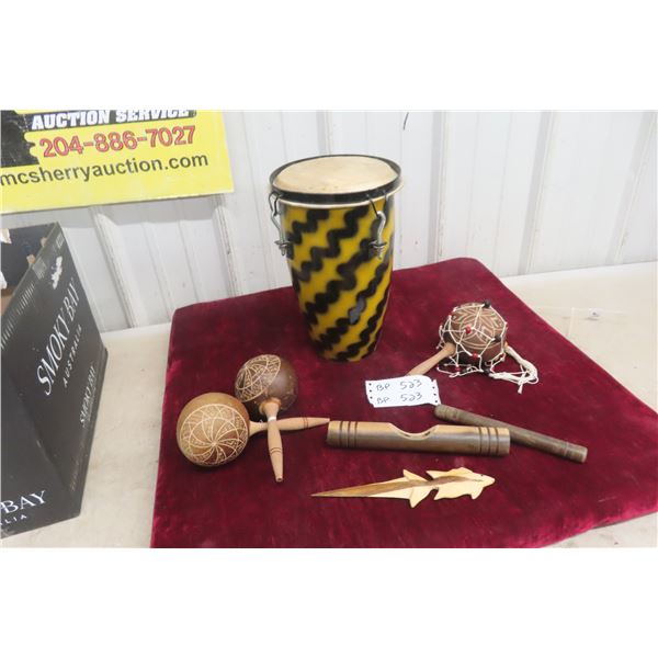 3 Maracas + Conga Drum or Darbuka and 3 Other Pieces