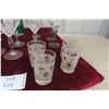 Image 2 : 2 Sets of 4 Crystal Glasses + 1 Set of 4 Juice glasses, 3 Pieces Avon +