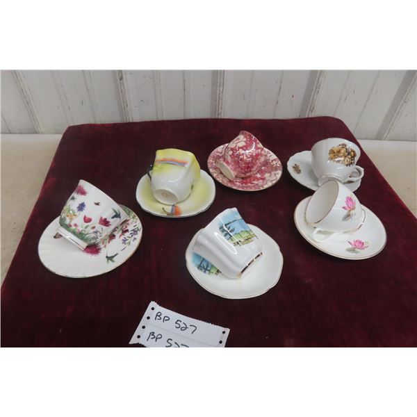 6 Cups and Saucers in box