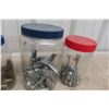 Image 7 : Set of 4 Casters, Screws, Brass Connectors, Pipe Clamps, PVC Connector, Elbows, Braided Hoses +