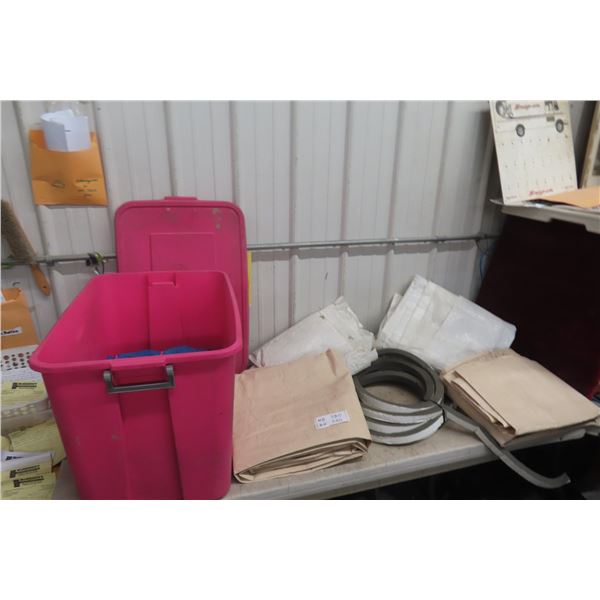 Large Storage Bin w/ Lid - Tarps/Weatherstripping