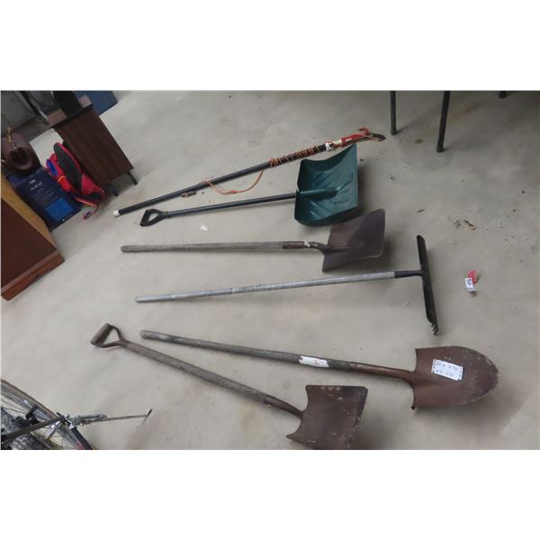6x Hand Yard Tools - Shovel/Rake/Tree Trimmer/Spade/