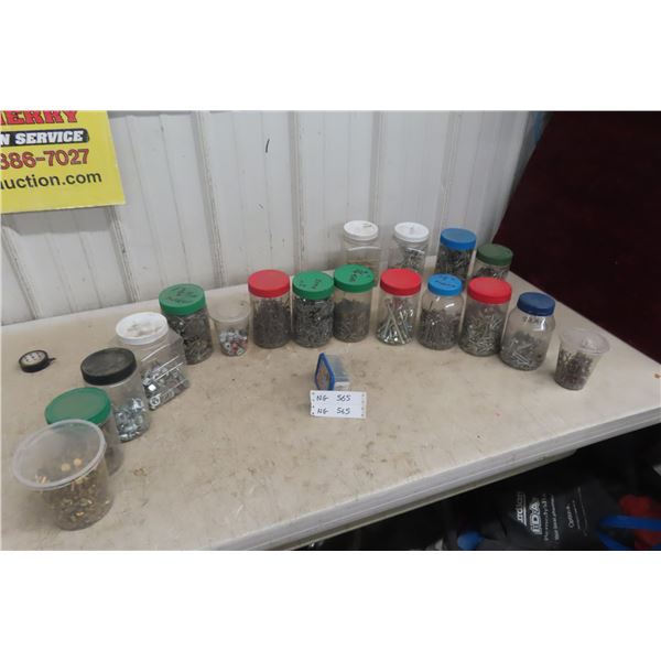 Assorted Nails/Screws/Bolts/Nuts/Sheet Metal Screws/Cable Tightners/Cable Clamps