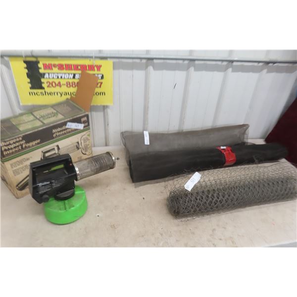 Burgess Propane Fogger/Chicken Wire/Bug Screen