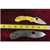 Image 2 : 2  Fold Out Knives; SpyderCo CTS XHP & Spyderco H-1