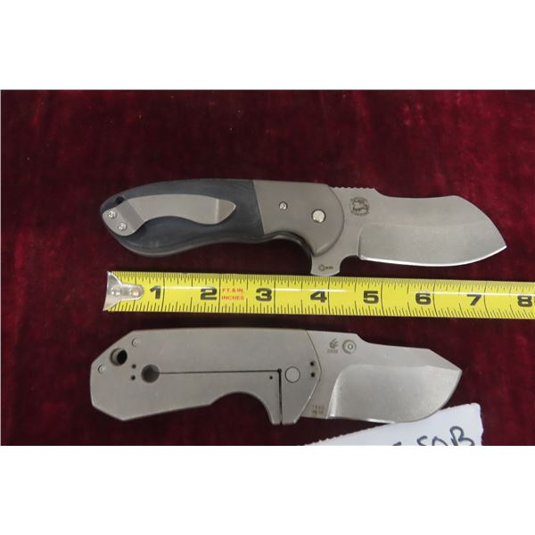 2 x Burchtree Bladeworks Fold Out Knives