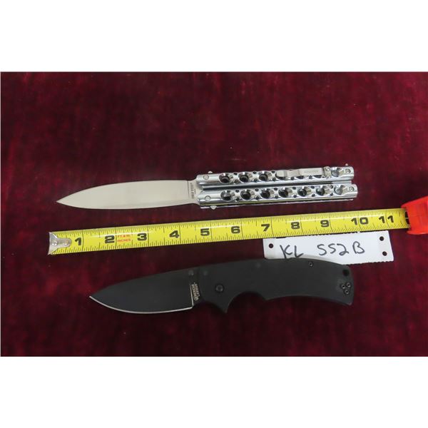 Paradox Cold Steel Butterfly Fold Out Knife + American Lawman Fold Out Knife