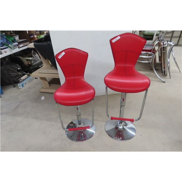 2 Swivel/Adjustable Bar Stools