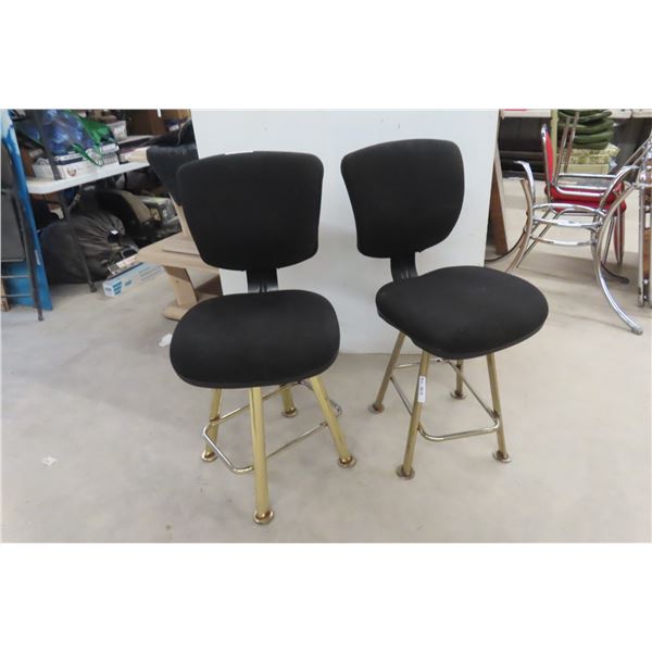 2 Fort Knox Swivel Parts Counter Stools 
