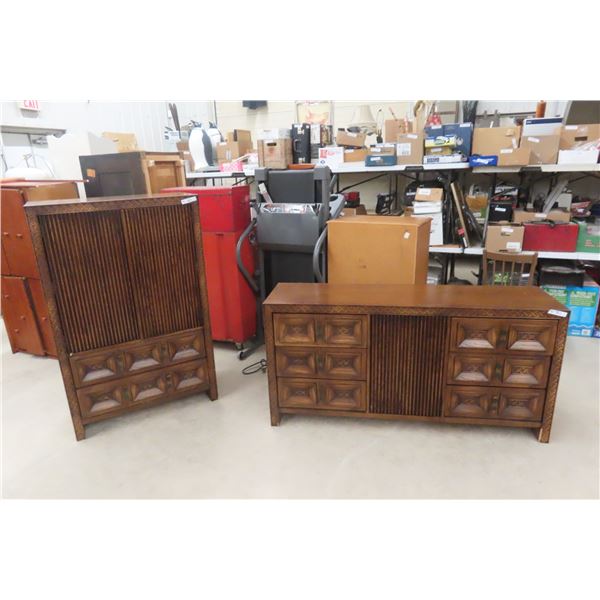 2 Dressers (1) 54'' x 35'' x 18'' , (1) 31'' x 63'' x 18'' 