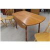 Image 3 : Drop Leaf Table 29'' x 48'' x 48'' with 4 Chairs 