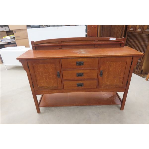 Antique Oak Buffet 43'' x 60'' x 17'' 
