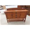 Image 1 : Antique Oak Buffet 43'' x 60'' x 17'' 