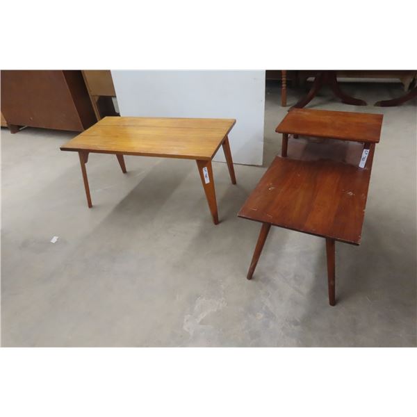 Coffee Table, Step Back End Table 