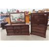 Image 1 : 2 Dressers (1) 32'' x 68'' x 18'' with Mirror 31'' x 47'' , 