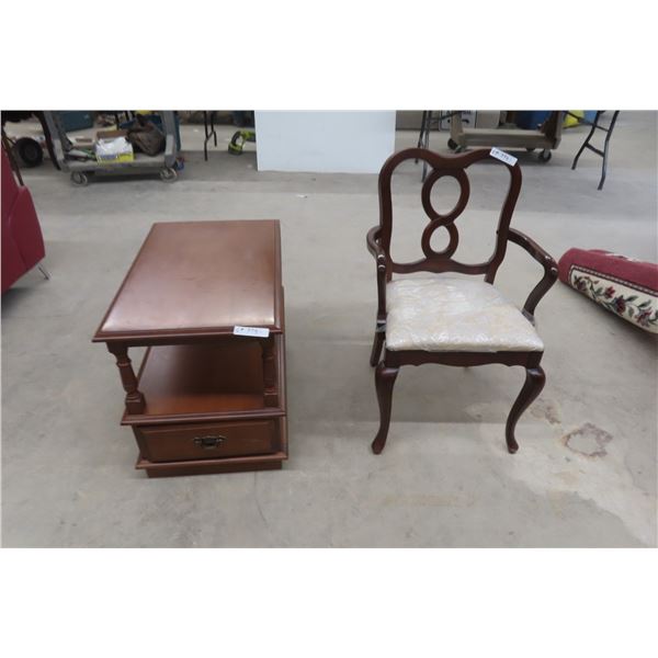 End Table, Dining Room Chair 