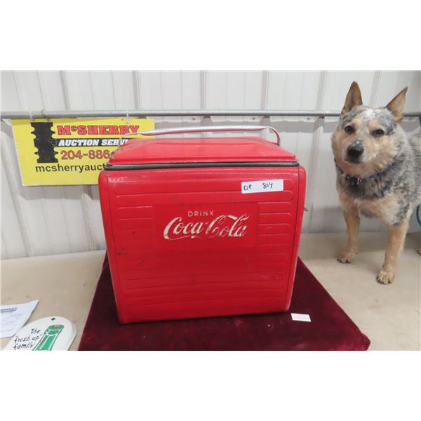 Vintage Coca Cola Picnic Cooler with Insert 