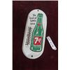 Image 1 : Vintage 7up Metal Thermometer 15'' x 6'' , 