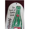 Image 2 : Vintage 7up Metal Thermometer 15'' x 6'' , 