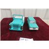 Image 2 : 2 Vintage Metal Tonkas: Jeep 4'' x 5'' x 9 1/2'' , 