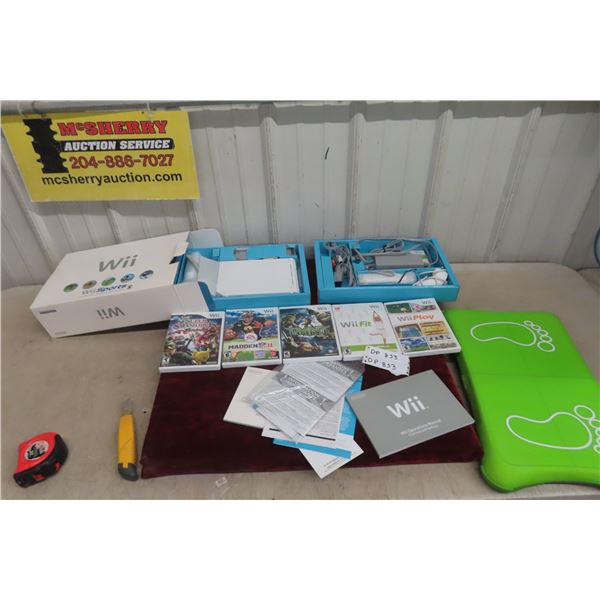 Wii Console Sports with Controls & 5 Games 