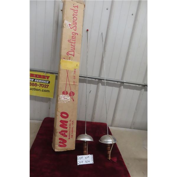 Vintage Wamo Dueling Swords with Box 