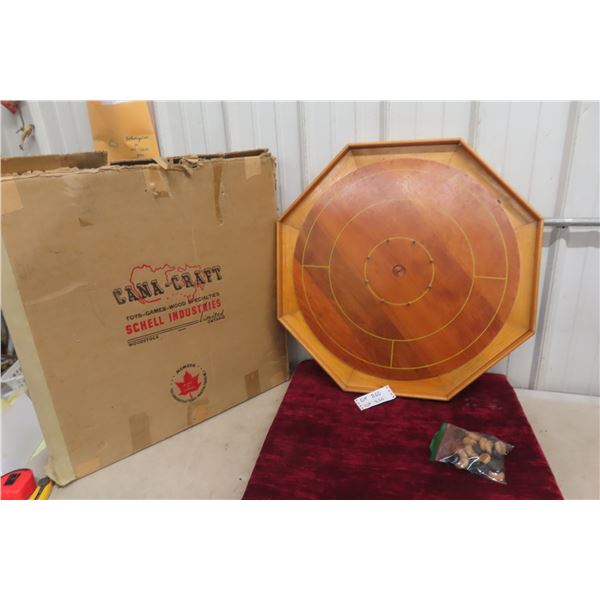 Cana Craft Crokinole Board with Box